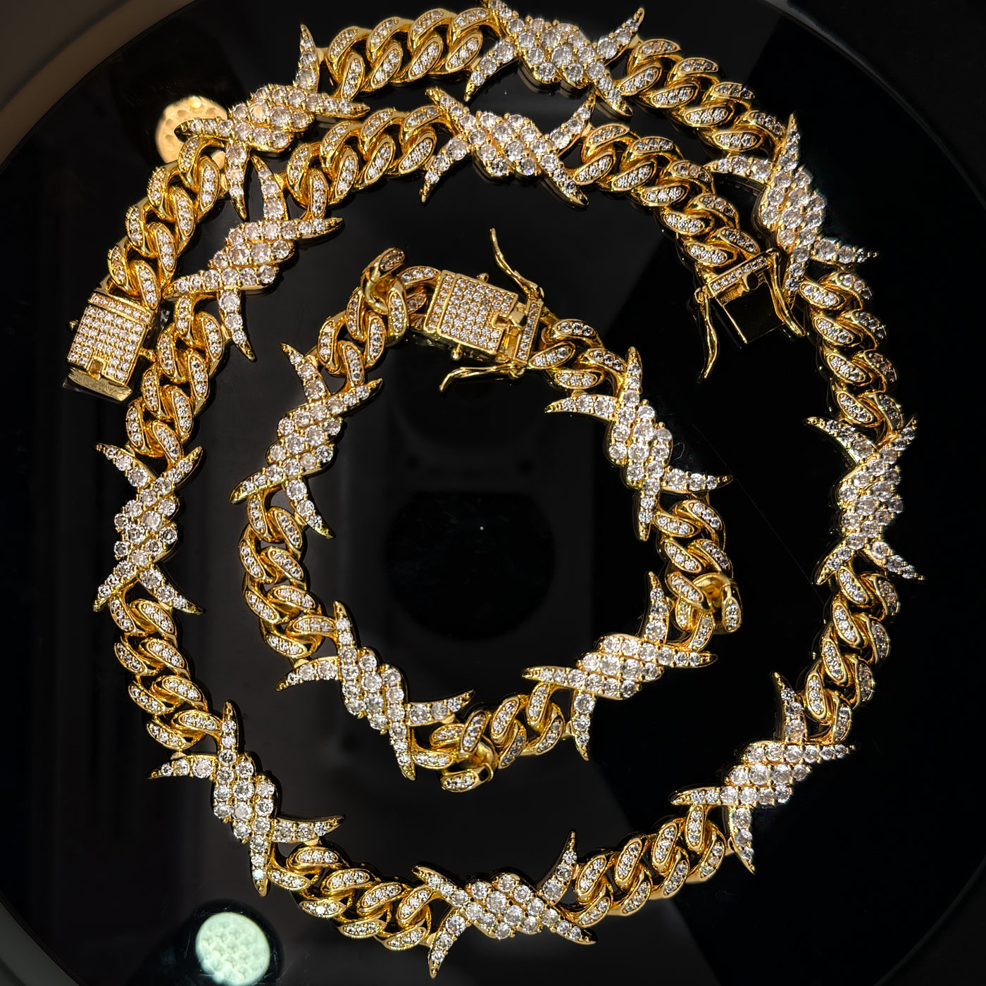 Iced Barbwire Cuban Bundle