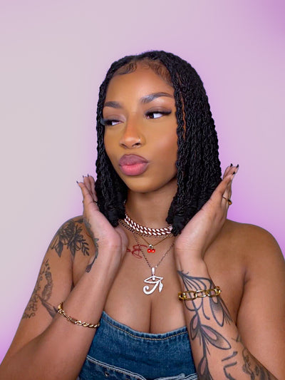 Pink Iced Heru 12mm Cuban Choker