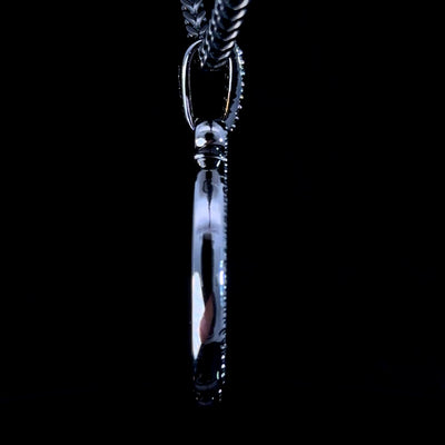 Gye Nyame Black Iced Adinkra Chain