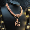 Pink Iced Heru 12mm Cuban Choker