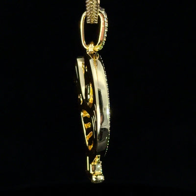 Iced Out Gold Sankofa Chain