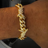 Iced Out Barbwire Bracelet