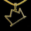 Black Iced Crown Basquiat Chain