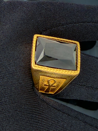 Onyx ANKH Men’s Ring