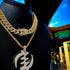 Gye Nyame Iced Out Adinkra Chain