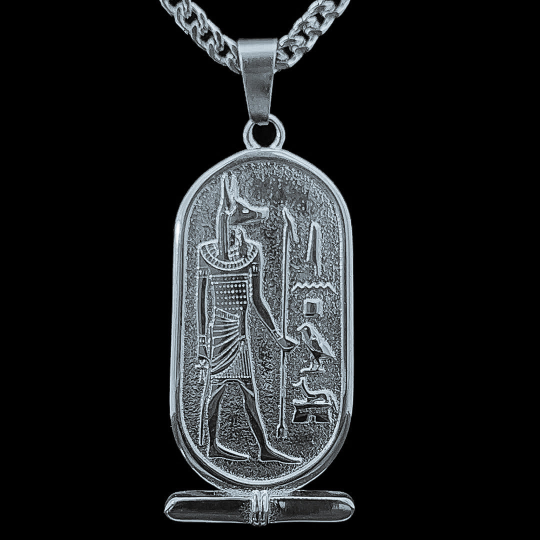 Hieroglyphics Silver Cartouche Pendants Vintage Silver Egyptian