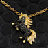 Black Unicorn Necklace