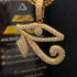 Iced Eye Of Heru Gold Chain