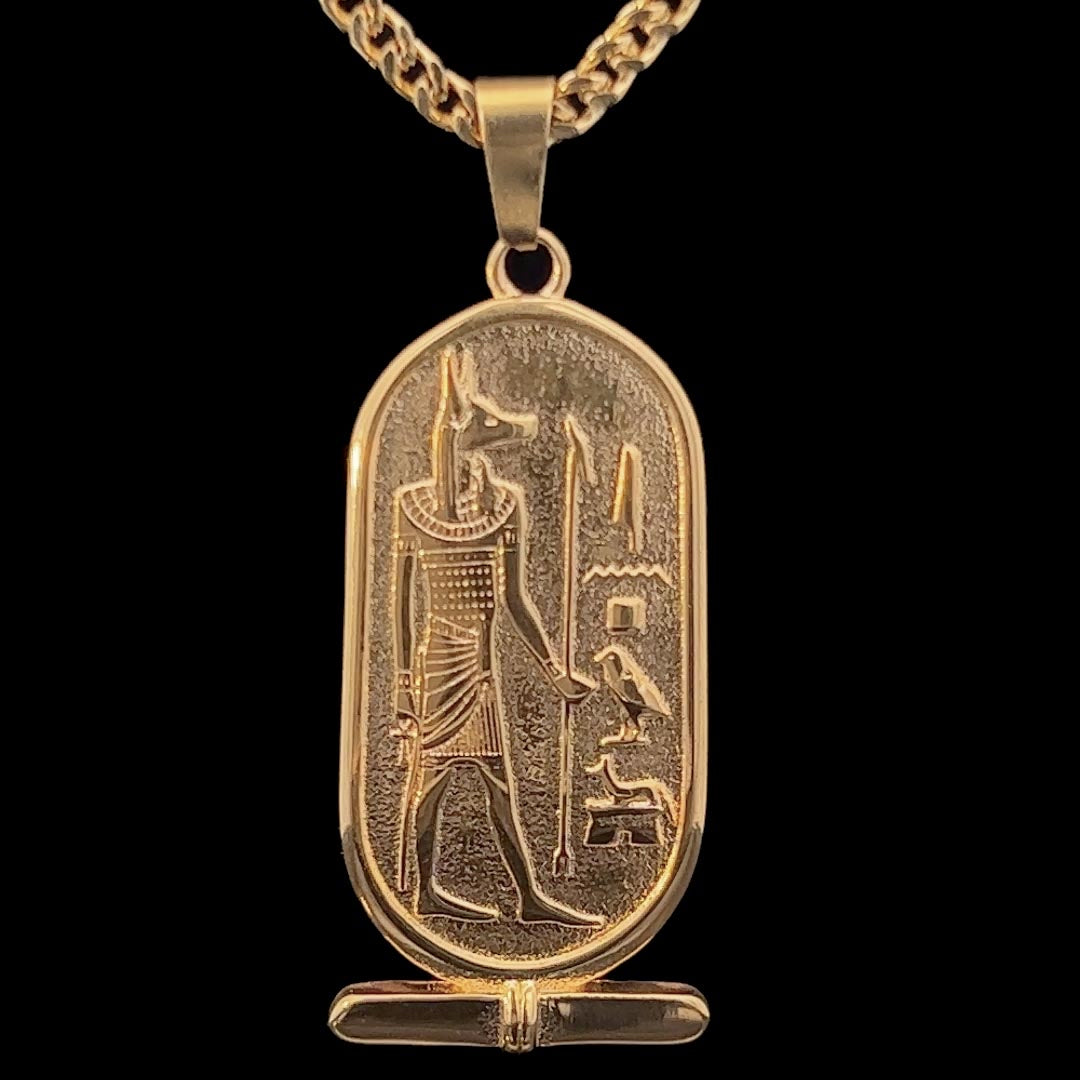 Anubis Cartouche Necklace – Ancient Aura Jewelry