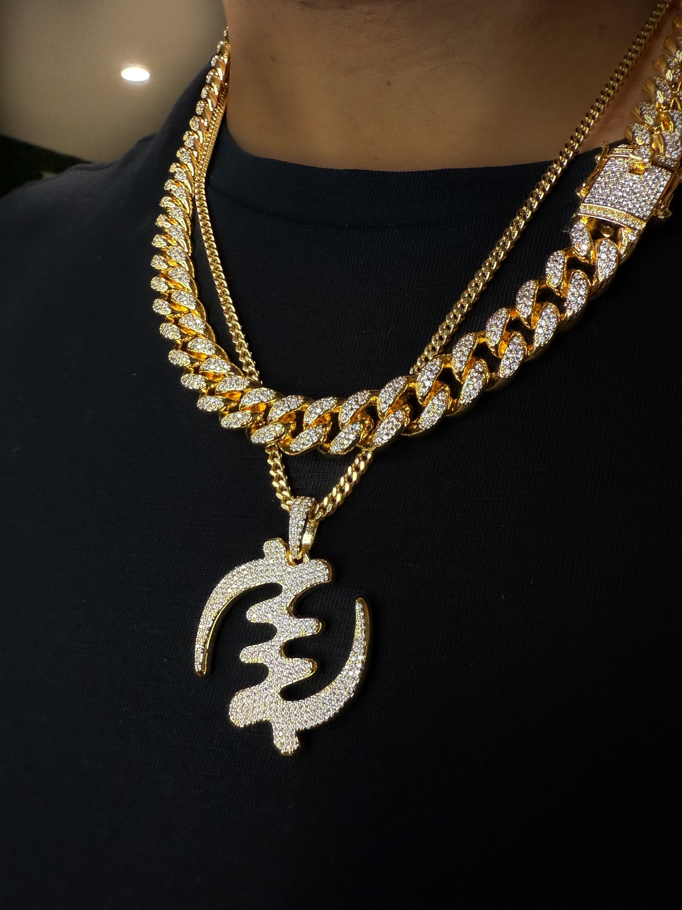 Iced Out Gye Nyame Bundle