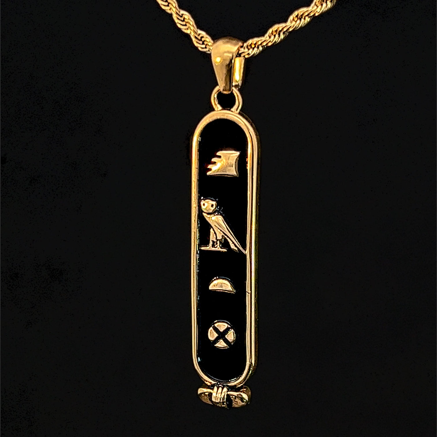 Kemet Hieroglyph Cartouche Chain