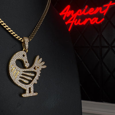Iced Out Gold Sankofa Chain