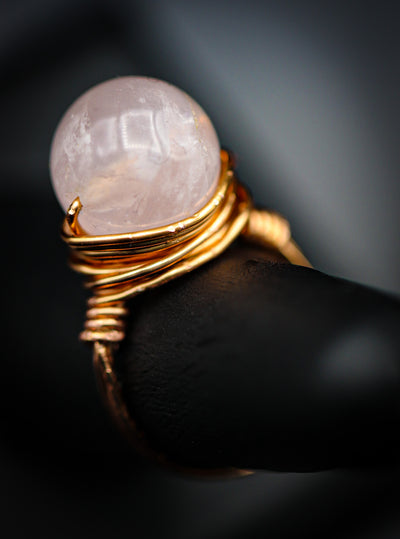 Copper Crystal Ring