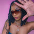 Pink Iced Heru 12mm Cuban Choker