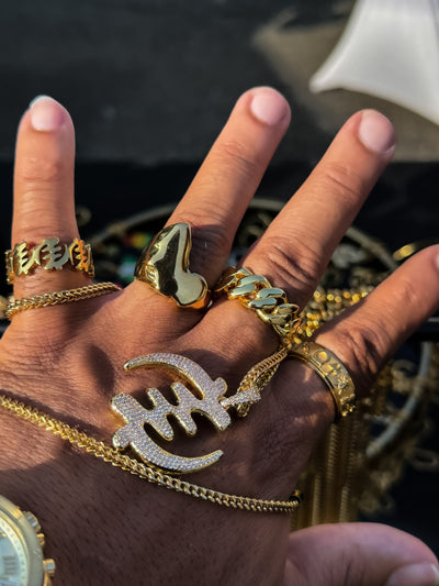 Gye Nyame Iced Out Adinkra Chain