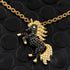 Black Unicorn Necklace