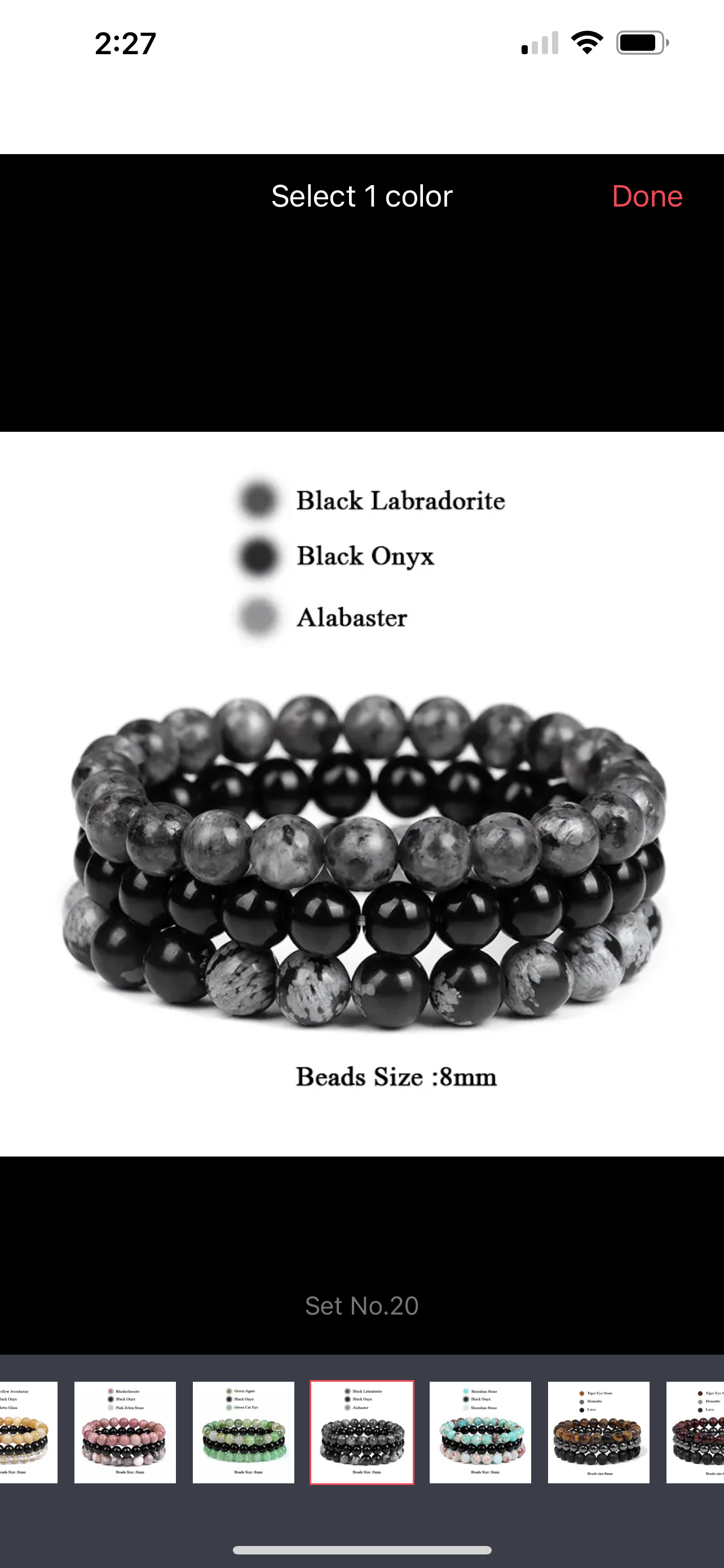 Black Labradorite Cyrstal Bracelet Bundle