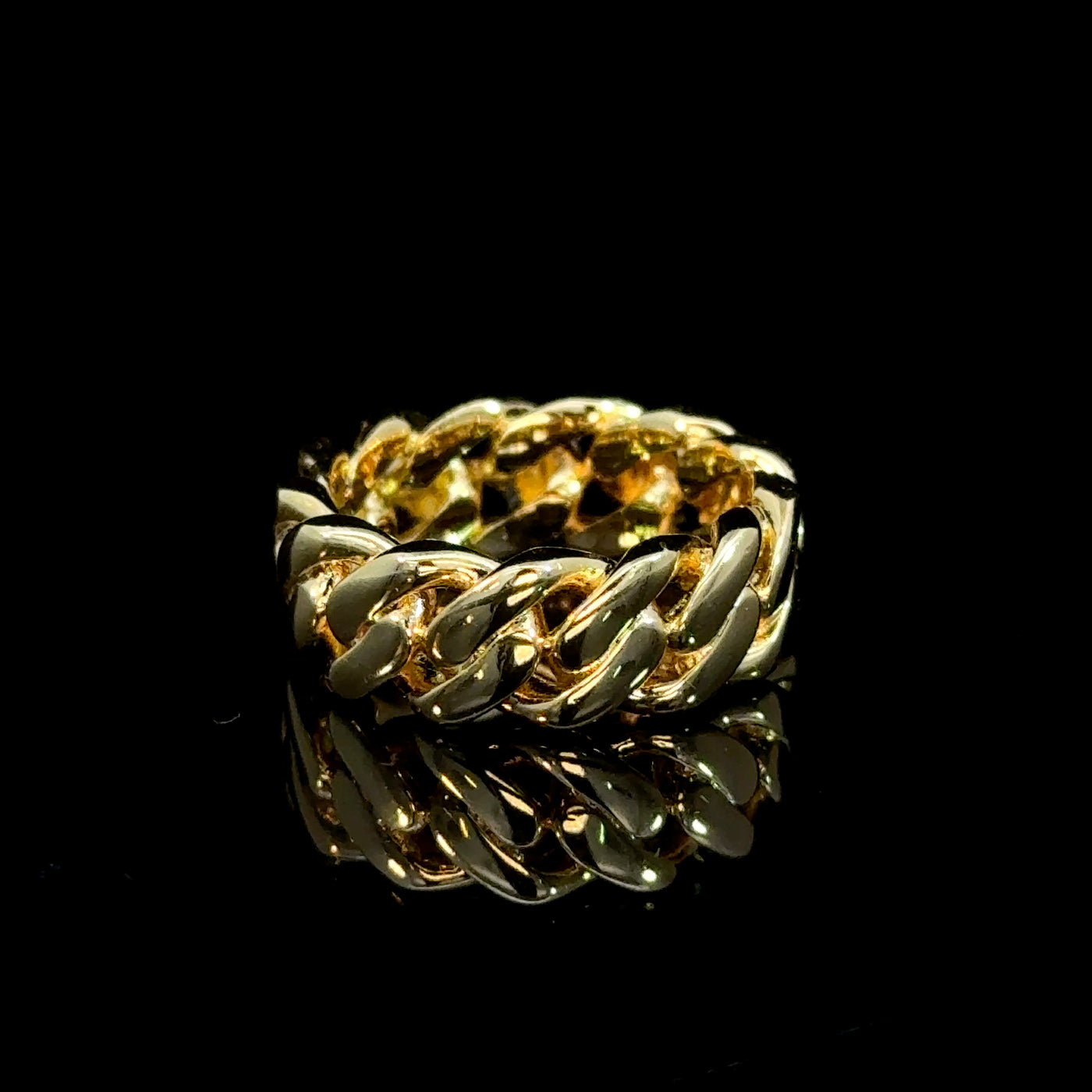 Cuban Gold Slim Ring