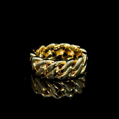 Cuban Gold Slim Ring