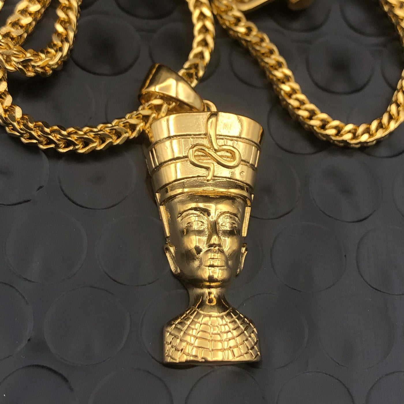 Micro Nefertiti Gold Necklace