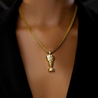 Micro Nefertiti Gold Necklace