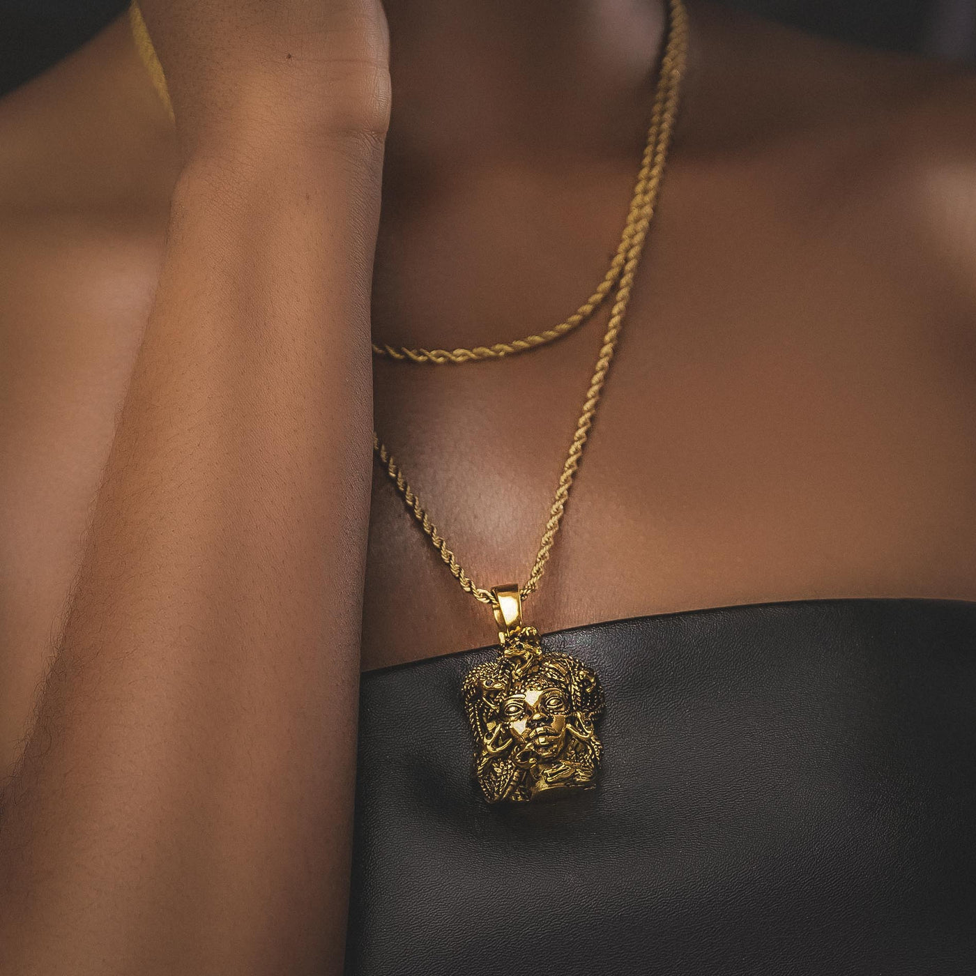 Black Medusa Necklace