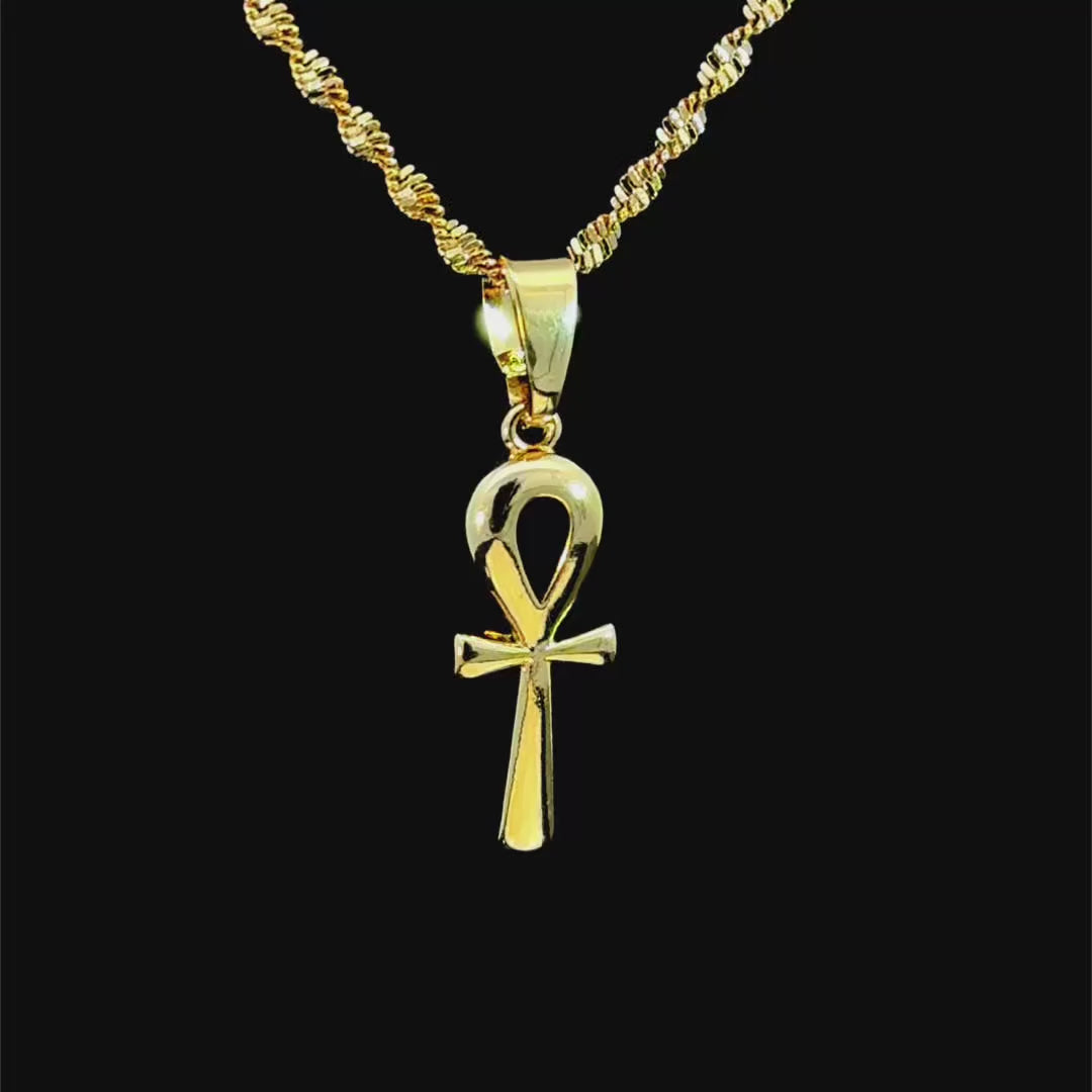 Little Ankh Gold Necklace