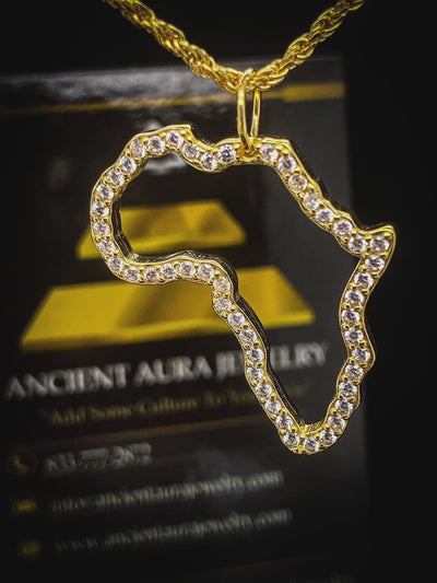 MotherLand Africa Outline Necklace