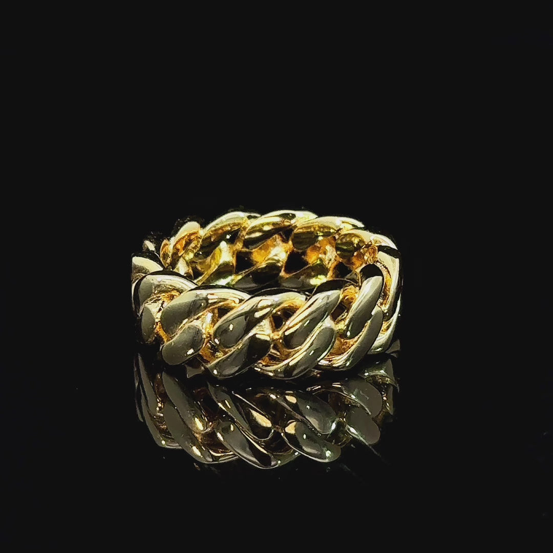 Cuban Gold Slim Ring
