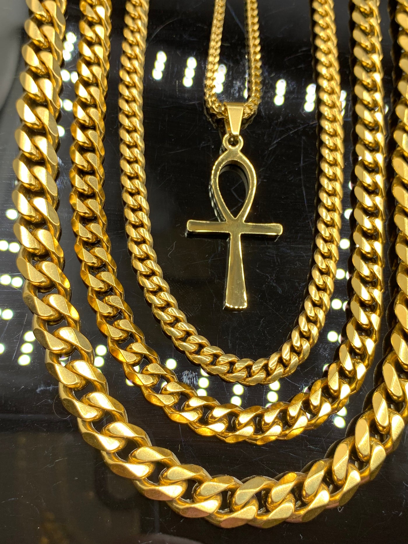 CUBAN ANKH Gold Plated Bundle