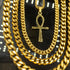 CUBAN ANKH Gold Plated Bundle