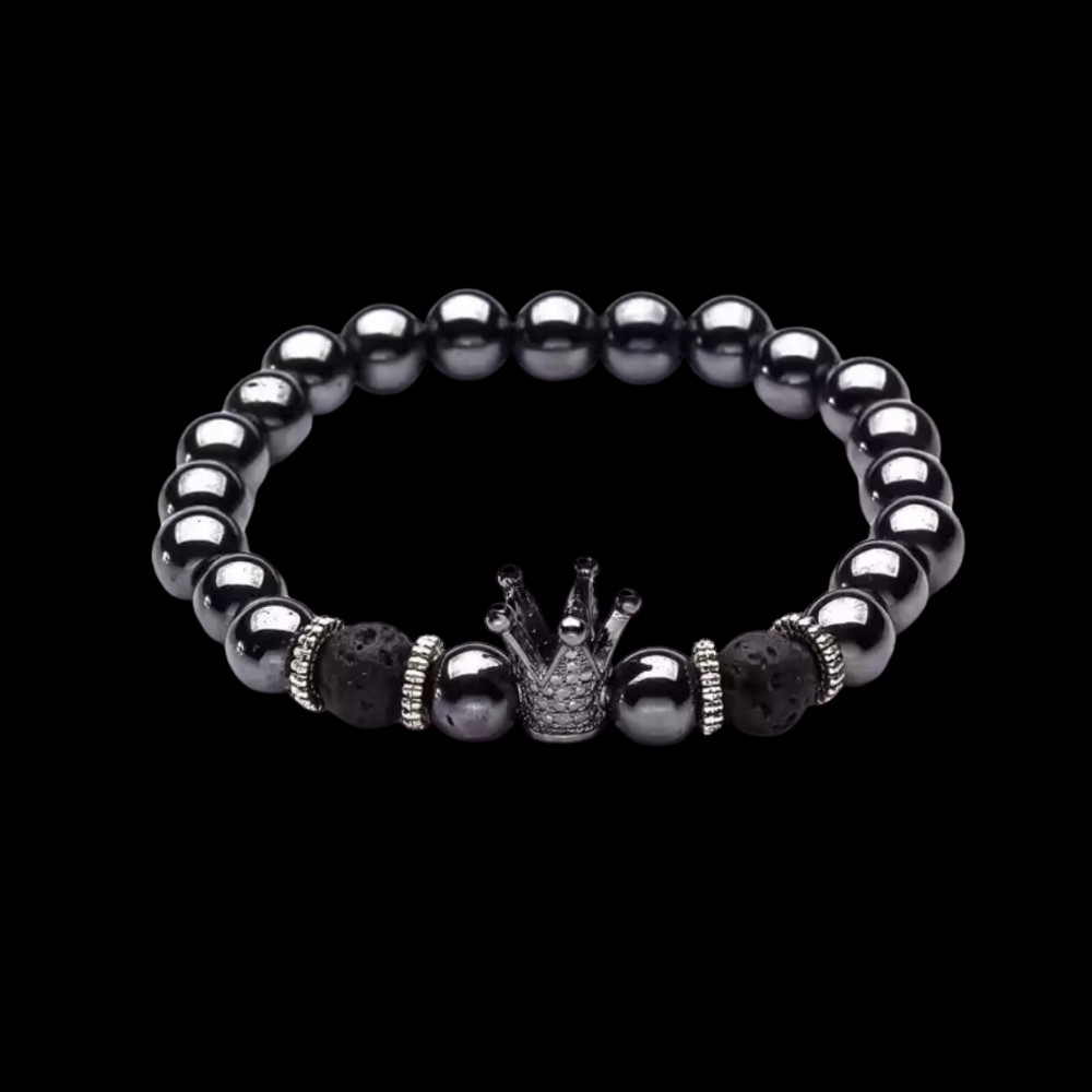 Hematite Crown Bracelet