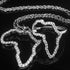Sterling Silver Motherland Outline Necklace & Ring Bundle