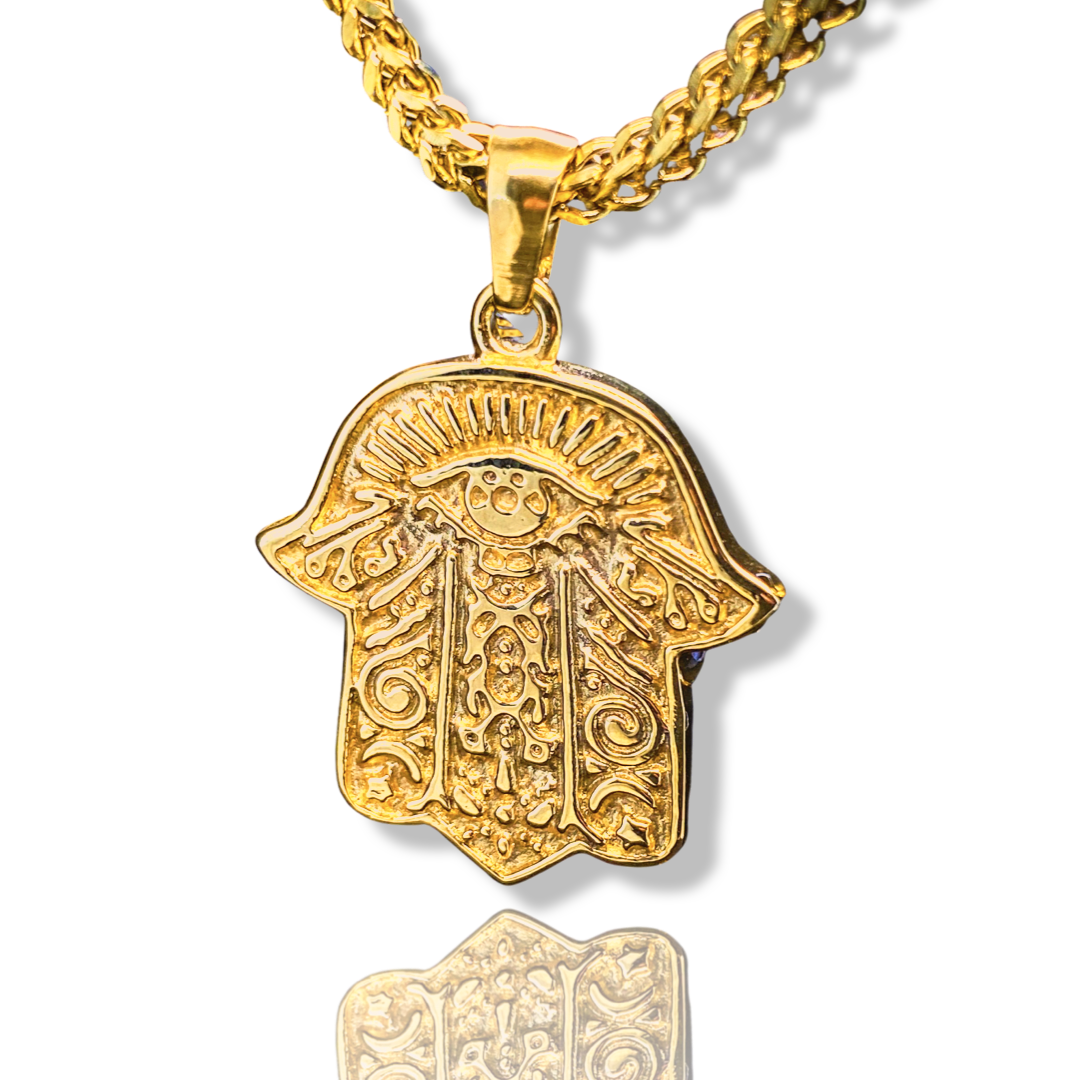 Hamsa chain gold Clearance