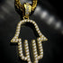 Hamsa Outline Necklace