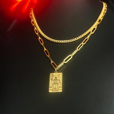 Tarot Paper Clip Necklace