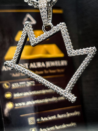 Iced Out Crown Basquiat Chain