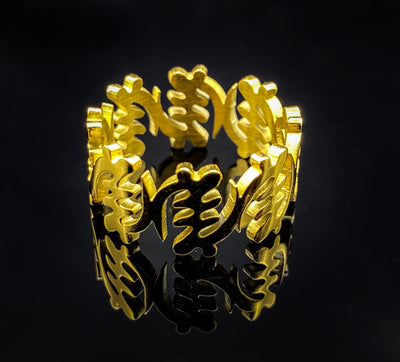 Gye Nyame Adinkra Ring