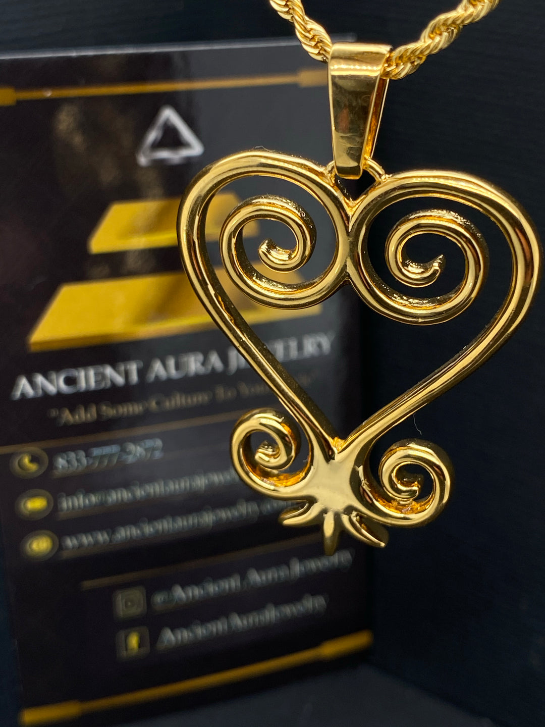 Sankofa Adinkra Necklace – Ancient Aura Jewelry