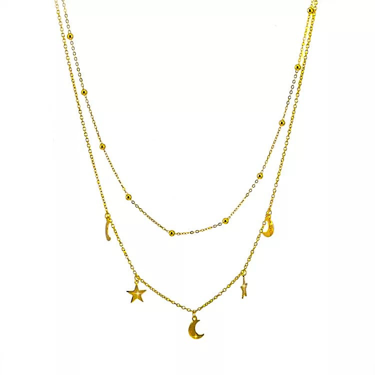 Moon Light Sterling Silver Necklace