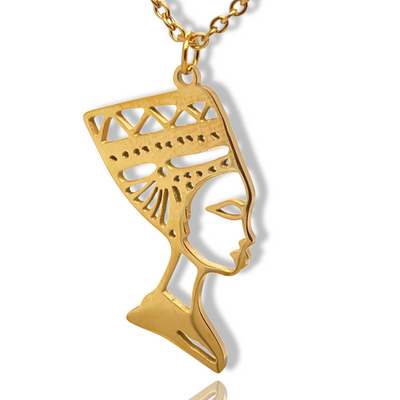 Nefertiti Outline Necklace