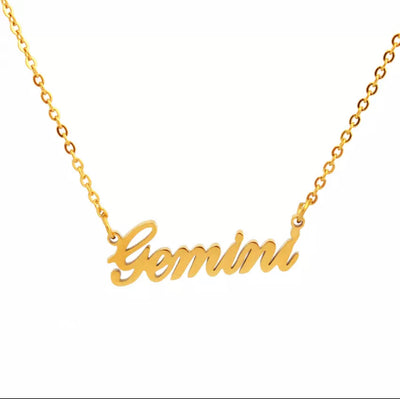 Zodiac Words Necklace