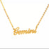 Zodiac Words Necklace