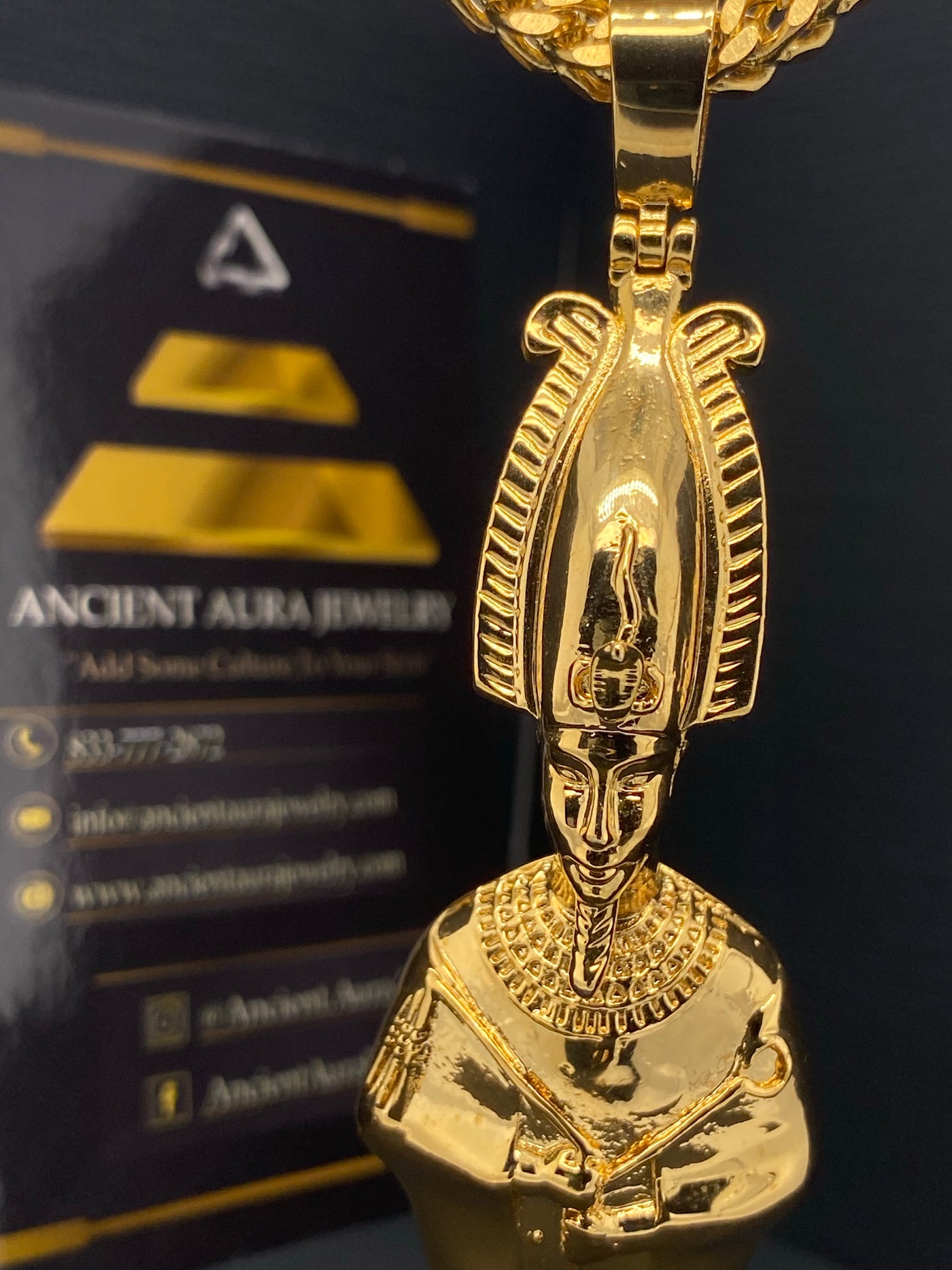 Ausar/ Asar/ Osiris Gold Chain