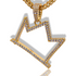 Iced Out Crown Basquiat Chain