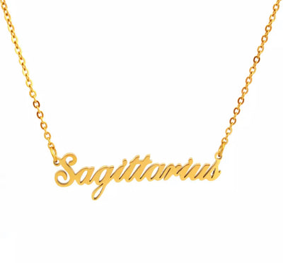 Zodiac Words Necklace