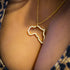 MotherLand Africa Outline Necklace & Ring Bundle